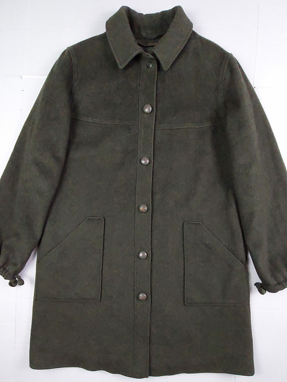 Vintage Rascher Loden Wool Austrian Hunting Jacket Womens Size 40 Green Lined